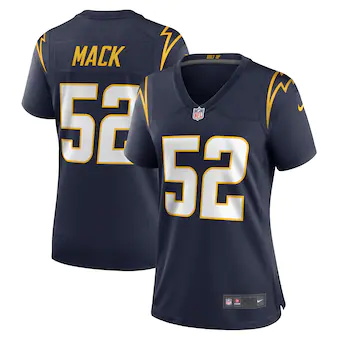 womens nike khalil mack navy los angeles chargers alternate